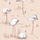 Флизелиновые обои Flamingos от Cole & Son Арт. 112/11039, с причудливым узором из белых фламинго, на фоне цвета пуантов. Английские обои заказать, доставка обоев до дома, Обои в Москве