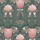 Обои в интерьере Fardis - Artisan арт. 11745. Дизайн напоминает средневековый стиль с угловатыми элементами, цветочный рисунок выполнен в розовых оттенках с зеленой растительностью на темном фоне. Салон обоев, магазин обоев, обои Москва.