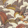 Обои для гостиной Hoopoe Leaves от Cole & Son в оттенках кораллового и желтого на светлом фоне с пышным узором из листьев и цветов среди которых прячутся удоды, жуки и богомолы. Заказать обои в интернет-магазине.