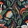 Узор обоев Nene от Cole & Son создан по мотивам вазы, украшенной образами причудливого мира: рыбы, цепляющиеся за ветки деревьев,
и венценосный журавль, расцветка которого напоминает этническую маску, среди живописных листьев и цветов в оттенках оранжевого, петролевого и зеленого на чернильном фоне. Купить обои в интернет-магазине с бесплатной доставкой.