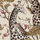 Изысканные флизелиновые обои Royal Giraffe Stone & Mulberry арт. 129/3012 от Cole&Son каталог Ardmore Baobab, детальная прорисовка королевских жирафов среди декоративных листьев акации и стручков фасоли в цветах африканского камня и шелковицы.