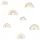 Флизелиновые обои для стен в детскую Rainbows beige and white арт. 139684  с радугами на белом фоне из каталога POM POM PIE от Esta Home (Нидерланды).