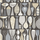 Шведские обои коллекции Scandinavian Designers II с замысловатым рисунком, изображением ваз, кувшинов и растительным орнаментом  бежевого цвета под названием Pottery на черном фоне. Дизайн Стига Линдберга.  Обои для кухни или гостиной . Онлайн оплата и доставка на дом.