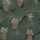 Дизайнерские обои Umbrella Leaves арт. 3119 из коллекции Eastern Simplicity от Borastapeter с изображением выразительных цветов и листьев в оттенках синего, зеленого и приглушенного розового купить в салонах Москвы.