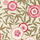 Обои в столовую с яркими розовыми цветами и листьями цвета хаки на бежевом фоне арт. 112161 дизайн Komovi  из коллекции Salinas от Harlequin, Великобритания выбрать в шоу-руме в Москве