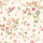 Английские обои с растительным ретро узором в виде цветущего горошка розово-персикового и оливкового цвета для гостиной или спальни