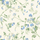 Английские обои на стену “Sweet Pea” (“Душистый горошек”) с изящным  узором цветущего голубого горошка на песочном фоне