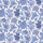 Купить английские флизелиновые обои MIDSUMMER BLOOM от Cole&Son из каталога The Pearwood Collection c растительным рисунком крупных синих цветов на белом фоне для гостинной, кухни или для спальни.