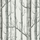Культовые обои Woods от Cole & Son с рисунком, состоящим из тщательно прорисованных мелкими штрихами деревьев в черно-белом цвете. Купить обои в интернет-магазине, бесплатная доставка, магазин обоев в Москве.