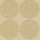 Обои арт. 69/5118. Гравированные диски (круги)  луны, в сочетании кремового с золотом на темно - бежевом фоне. Посмотреть коллекцию, выбрать обои, заказать доставку