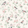 Обои из Швеции коллекция Falsterbo lll от Borastapeter арт.7682. Розовые птички на зеленых ветках с цветочками на светло-бежевом фоне. Обои для детской, для гостиной, для спальни.  Интернет-магазин, онлайн оплата, большой выбор