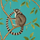 Купить флизелиновые обои для гостиной Ringtailed Lemur с лемурами я ярком бирюзовом фоне из коллекции The Glasshouse от производителя Sanderson в интернет-магазине с доставкой