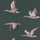 Флизелиновые обои для гостиной Geese из коллекции Elysian от Sanderson арт.216608 с рисунком птиц на зеленом фоне можно выбрать на сайте odesign.ru