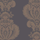 Обои арт. 94/1002. Крупные вертикальные колонны с силуэтом шляп, украшенных перьями бронзового цвета на угольном фоне. Обои в гостиную, стильные обои, флизелиновые обои