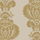 Обои арт. 94/1003. Крупные вертикальные колонны с силуэтом шляп, украшенных перьями золотого цвета на бежевом фоне. Салон обоев, магазин обоев, купить обои Москва.