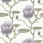 Обои Summer Lily - классический цветочный рисунок Cole & Son в уменьшенном масштабе. Графичные водяные лилии сиреневого цвета на молочном фоне/ Обои для гостиной, обои для спальни. Купить обои в салоне ОДизайн.