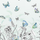 Фотопанно арт. PDG1058/02  из коллекции Mandora от Designers Guild, Великобритания с изображением растений и бабочек в сине-зеленых оттенках. Заказать в шоу-руме  Одизайн, широкий ассортимент
