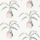 Стильные обои в коридор арт. 111992 дизайн Barbican из коллекции Zanzibar от Scion, Великобритания с принтом из стилизованных домашних растений в розово-оранжевых тонах на молочном фоне в шоу-руме в Москве, широкий ассортимент