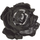 Фотообои DM212-2 с стилизованным рисунком крупной розы черного цвета, как-будто нарисованной широкой кистью на белом фоне. Купить обои в Москве, шведские обои, фотообои, салон обоев, магазин обоев, бесплатная доставка.