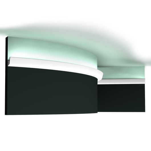Гибкая версия CX189. Компактный закругленный профиль для непрямого светодиодного освещения от Orac Decor