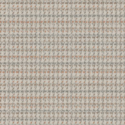Купить текстильные обои на флизелиновой основе, для гостиной, арт. 089812 из коллекции Oxford от Emil&Hugo, Германия, с геометрическим рисунком, в оранжево-сером цвете, в интернет-магазине в Москве.
