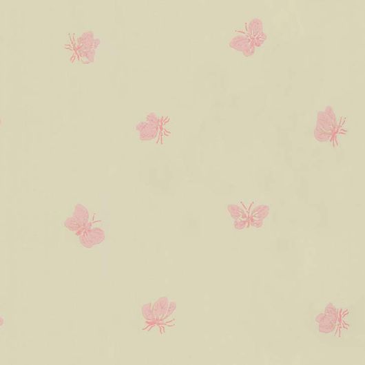 Простой и трогательный рисунок обоев Peaseblossom из архива фабрики Cole & Son со множеством порхающих малиновых бабочек на песочном фоне создает ощущение тепла и беззаботности. Купить обои для детской, спальни в интернет-магазине, бесплатная доставка.