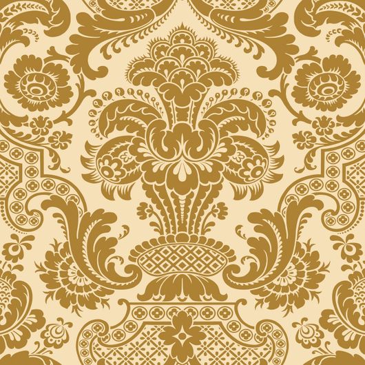Рисунок обоев Carmen от Cole&Son повторяет богатый узор на шелковой ткани, которую производили на ткацкой фабрике в XIX веке во Франции, близ Лиона. Мерцающий затейливый дамасский узор на фоне оттенка золотистого шампанского . Выбрать, заказать обои для гостиной, спальни, онлайн оплата.