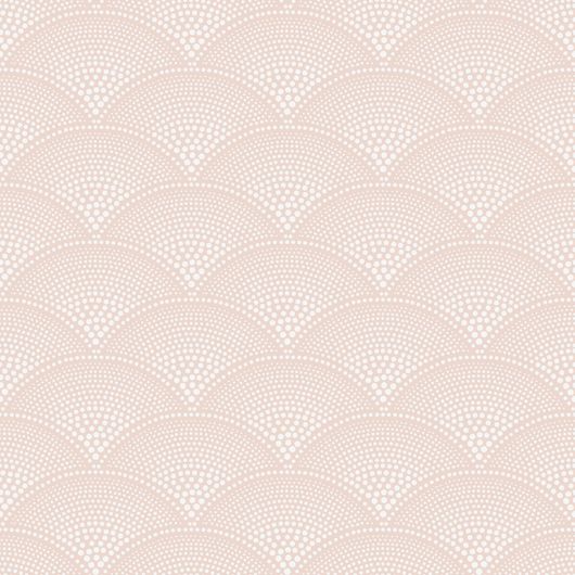 Обои Feather Fan от Cole & Son арт. 112/10035. Геометрический орнамент на фоне цвета розовых пуантов, выполнен в технике пуантилизма и складывается в контуры многочисленных вееров.Заказать на сайте с бесплатной доставкой