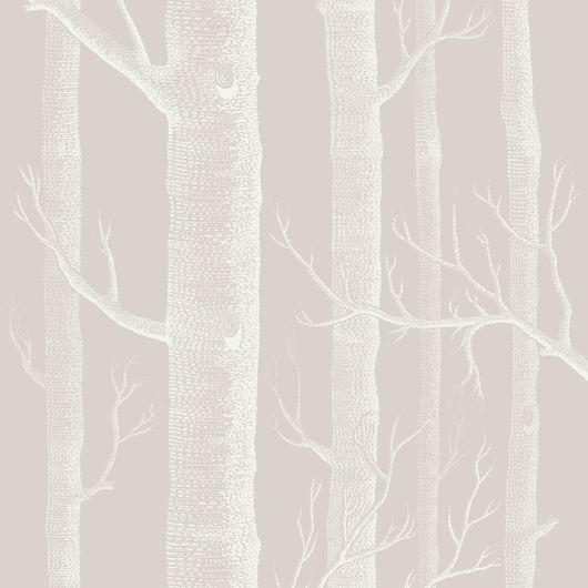 Обои Woods от Cole & Son ( арт. 112/3010 ) наполняют интерьеры изящными линиями стволов и ветвей деревьев на теплом сером фоне. Дизайн является одним из самых культовых в истории бренда и печатается с 1959 года. Салон обоев, магазин обоев, купить обои Москва.