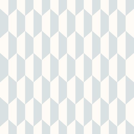 Обои Petite Tile от Cole & Son арт. 112/5018. Не стареющий со временем геометрический дизайн, из мелких трапеций белого и голубого цвета, размещенных так, чтобы создать объем. Салон обоев, магазин обоев, купить обои Москва.