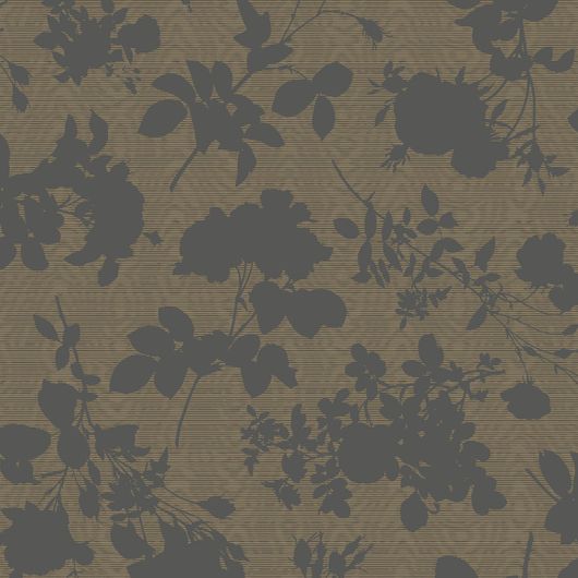 Купить премиальные обои Absence of Roses Moire Brass арт. 130/3008 от Cole&Son, каталог Cole&Son x Vivienne Westwood. Необычный цветочный узор на латунном фоне под шелковый муар. Иллюстративный рисунок, демонстрирующий качество печати в стиле муар, где отчетливо виден эффект шелковой нити.