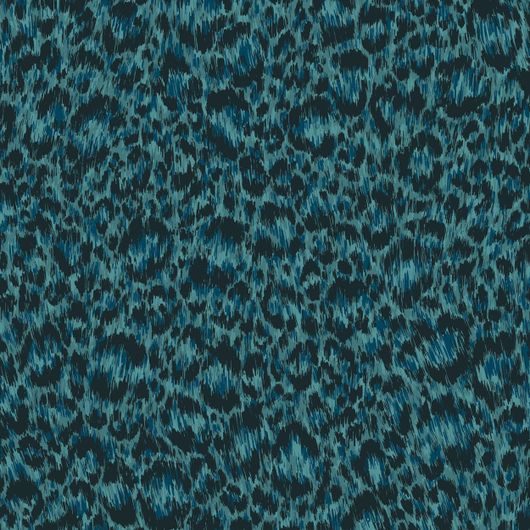 Купить премиальные обои Hand-Painted Leopard Petrol & Teal арт. 130/4014 от Cole&Son, каталог Cole&Son x Vivienne Westwood. Необычный анималистичный узор в петролево-тиловом цвете. Стилизованный леопардовый рисунок трафаретной печати в бунтарском духе.