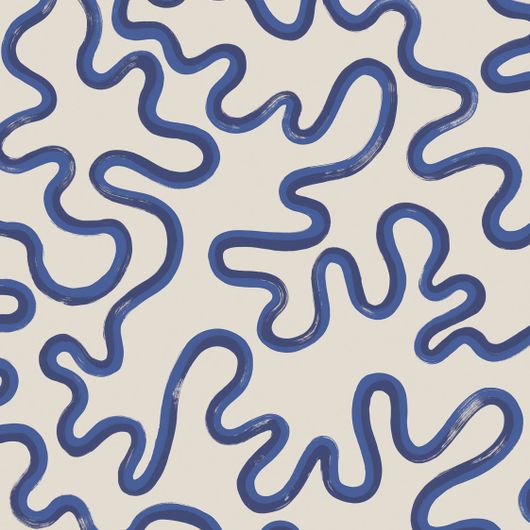 Купить дизайнерские обои Rainforest Squiggle Navy & Cerulean on Stone арт. 130/8030 от Cole&Son, каталог Cole&Son x Vivienne Westwood. Смелая современная настенная роспись, излучающая яркую энергию. Извилистый мазок позволяет взгляду скользить по композиции, не прерывая движения руки художника в темно синем и лазурном на фоне цвета камня.