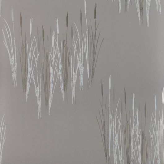 Флизелиновые обои из Швеции коллекция MODERN I от Collection FOR WALLS. Обои с растительным рисунком серебристого и белого цвета на сером фоне. Обои для гостиной, обои для спальни, обои для коридора. Онлайн оплата, большой ассортимент, самовывоз и доставка