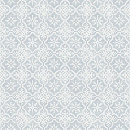 Флизелиновые обои из Швеции коллекция Northern FEELINGS от Collection For Walls. Рисунок Marrakesh Small имитация керамической плитки бело-голубого цвета. Обои для кухни, обои для гостиной. Купить обои в интернет-магазине Одизайн, бесплатная доставка, онлайн оплата