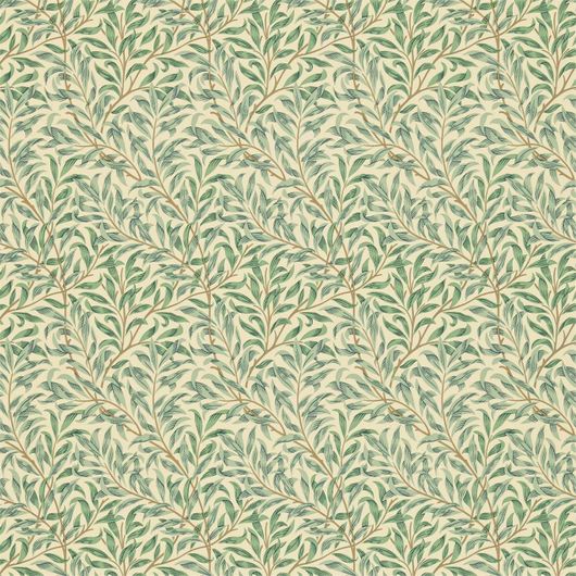 Бумажные обои с изображением мелких ивовых ветвей  Willow Bough Minor арт. 216814 из коллекции Compilation Wallpaper от Morris купить в Москве
