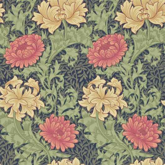 Выбрать дизайнерские обои Chrysanthemum арт. 216854 из коллекции Compilation Wallpaper от Morris с хризантемами, в каталоге.