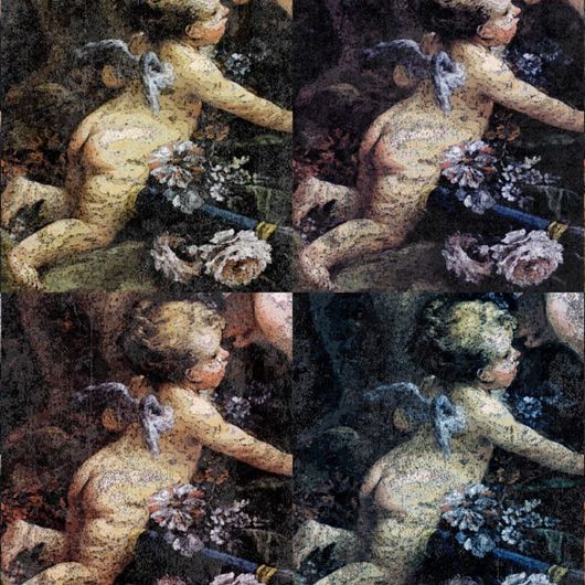 Панно из коллекции "Renaissance", картина эпохи Возрождения с изображением ангелов.  Заказать обои с бесплатной доставкой.