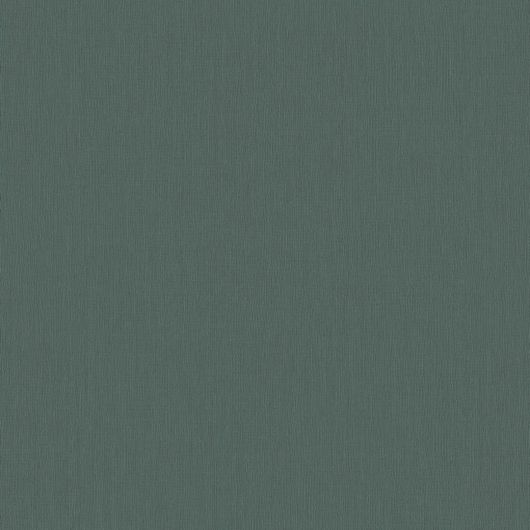 Однотонные виниловые обои с рельефом из каталога "Monochrome" бархатно зеленого цвета для спальни