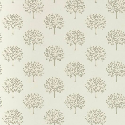 Выбрать обои для спальни с узором деревьев на белом фоне.Дизайн Marcham Tree арт.216899 из коллекции Littlemore от Sanderson по каталогу.
