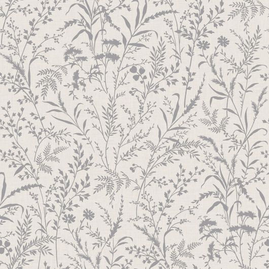 Коллекция Meadow от BOROSAN EASYUP 17 Изящные цветочные узоры в темно-серых оттенках нанесены на текстурную поверхность, имитирующую холст. шведские обои, купить, Одизайн, интернет магазин, доставка, оплата онлайн
