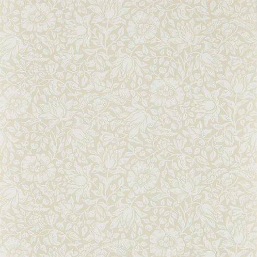Бумажные обои арт. 216675 цвета слоновой кости из коллекции Melsetter от Morris с мелкой цветочной россыпью для ремонта гостиной.