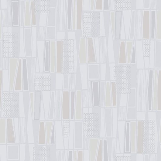 Флизелиновые шведские обои RETRO из каталога ALLA TIDERS HUS с винтажным скандинавским  рисуноком в серых и светло-бежевых оттенках на светлом фоне. Обои для кухни, коридора или  для гостиной. Оплата онлайн, бесплатная доставка, купить обои в салоне Одизайн