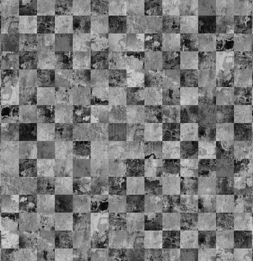 Фотопанно Mural Square Grey от ECO Wallpaper с изображением необычной патинированной мозаики, выполненной в выразительных черно-серых тонах. Выбрать, заказать панно для стен в интернет-магазине, онлайн оплата.