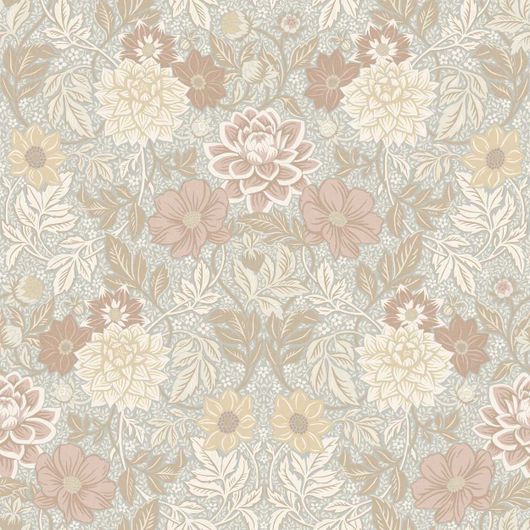 Цифровое панно для стен Dahlia Garden Grand Light Beige, арт 9723W от Borastapeter – великолепные георгины и нежная листва в мягких теплых оттенках розового, бежевого, желтого и коричневого на светло-серо-голубом фоне. Закажите эти изысканные обои в интернет-магазине ODesign. Бесплатная доставка по всей России.