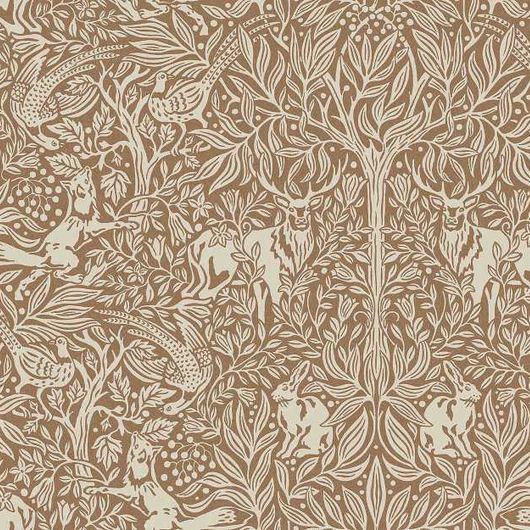Цифровое панно для стен Under the Elder Tree Grand Brown, арт 9749W от Borastapeter – масштабный узор в стиле Arts & Crafts с забавными зверушками, спрятанными среди листвы, со светло-серо-бежевыми деталями на теплом красновато-коричневом фоне делает восхитительной спальню, прихожую, гостиную или кухню. Закажите эти изысканные обои в интернет-магазине ODesign. Бесплатная доставка по всей России.
