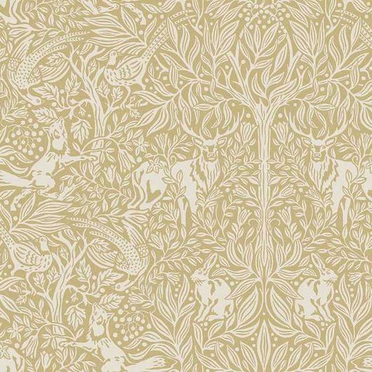 Цифровое панно для интерьера Under the Elder Tree Grand Yellow, арт 9752W от Borastapeter – масштабный узор в стиле Arts & Crafts с забавными зверушками, спрятанными среди листвы, со светло-бежевыми деталями на золотисто-желтом фоне делает восхитительной спальню, прихожую, гостиную или кухню. Закажите эти изысканные обои в интернет-магазине ODesign. Бесплатная доставка по всей России.