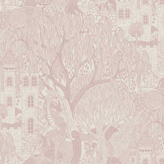Цифровое панно для интерьера Kingdom of the Willow Grand Pink, арт. 9758W от Borastapeter — это волшебный лес с принцессами, драконами, тайными сундуками с сокровищами и волшебными замками в нежном пудрово-розовом оттенке на кремово-белой основе. Эти изысканные обои идеально подойдут для спальни, прихожей, гостиной или кухни, создавая атмосферу уюта и спокойствия. Приобрести их можно в интернет-магазине ODesign с бесплатной доставкой по всей России.