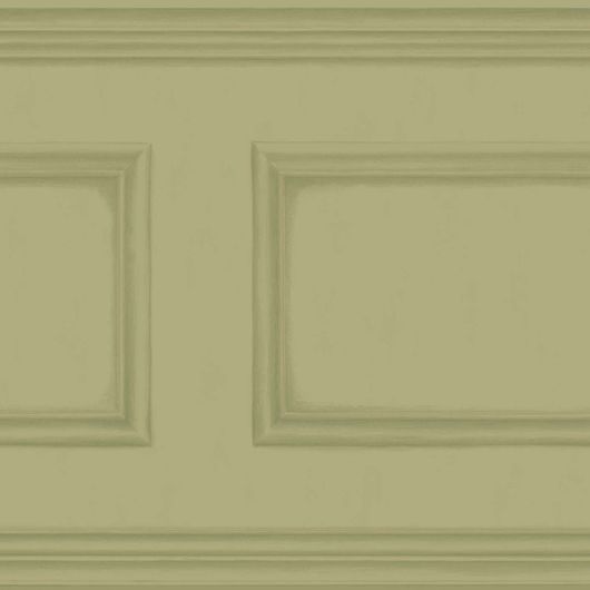 Фриз Library Frieze - великолепный образец горизонтальных обоев с имитацией деревянных панелей оливкового цвета, которые можно расположить в нижней части стены. Обои для гостиной, кабинета, коридора в салонах ОДизайн.