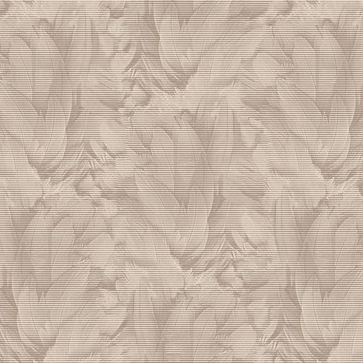 Однотонные обои  с растительным орнаментом из перьев арт.21 002/1, коллекция Casual, бренд Milassa, купить в Москве, онлайн оплата, из наличия